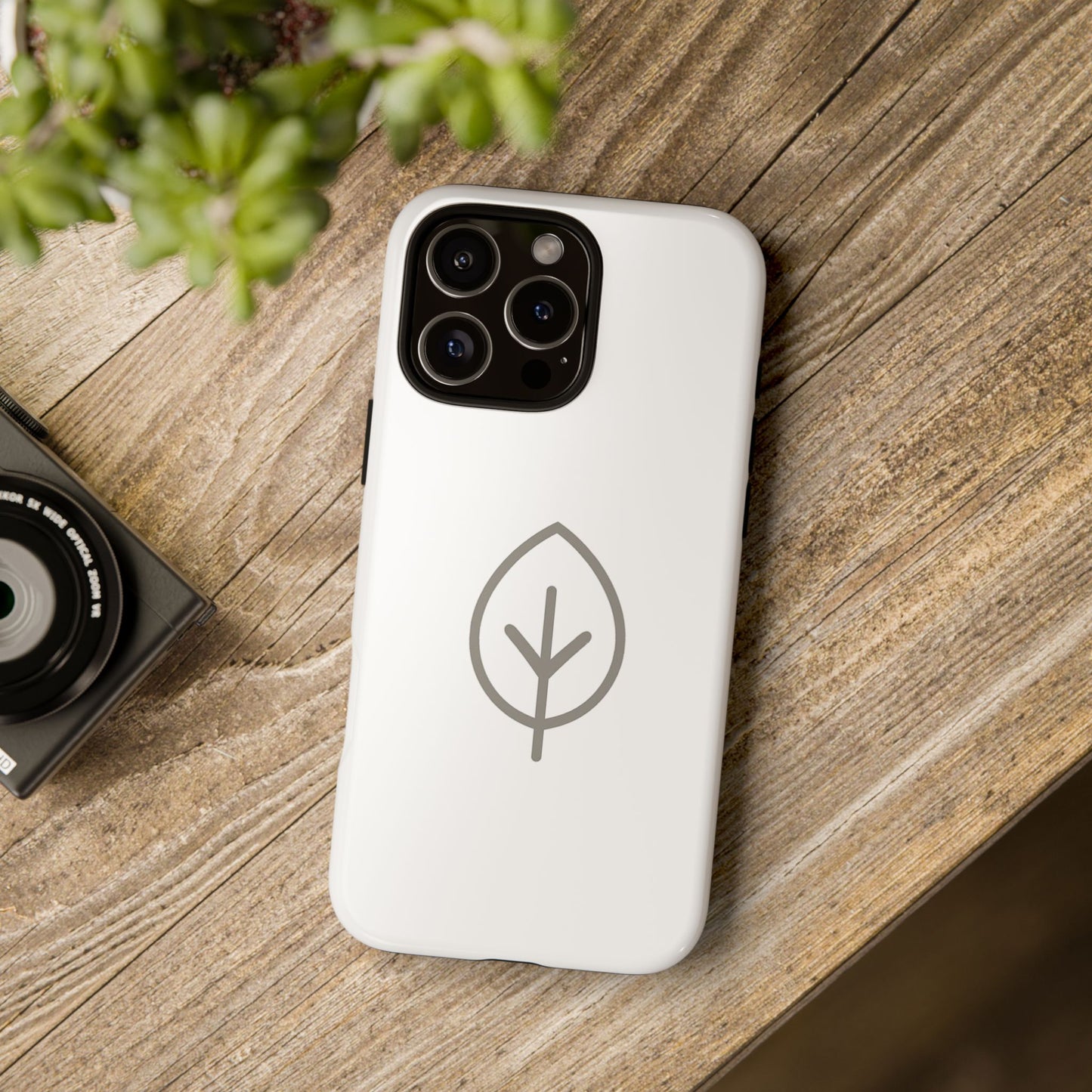 Eco-Friendly Tough Phone Case, Nature Design, Green Leaf, Unique Gift for Phone Lovers, Plant Lover Accessories