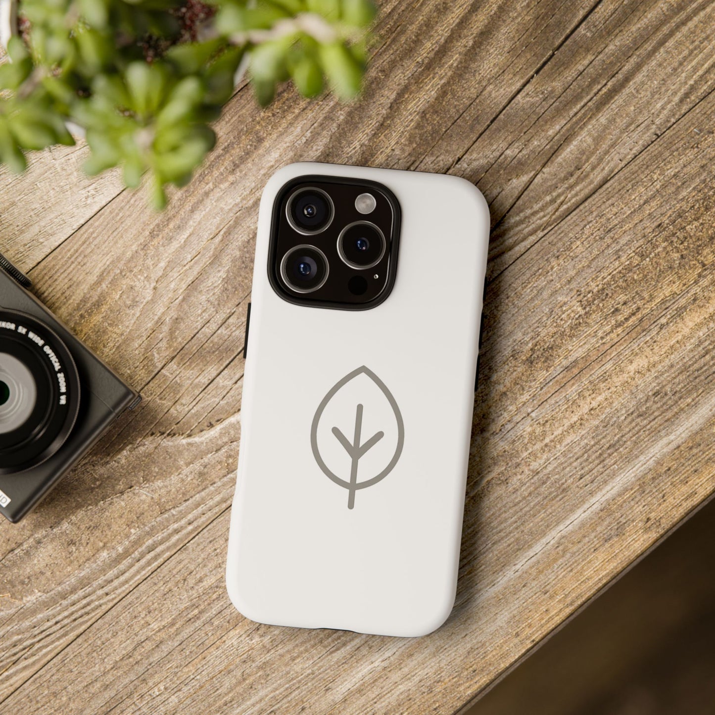 Eco-Friendly Tough Phone Case, Nature Design, Green Leaf, Unique Gift for Phone Lovers, Plant Lover Accessories