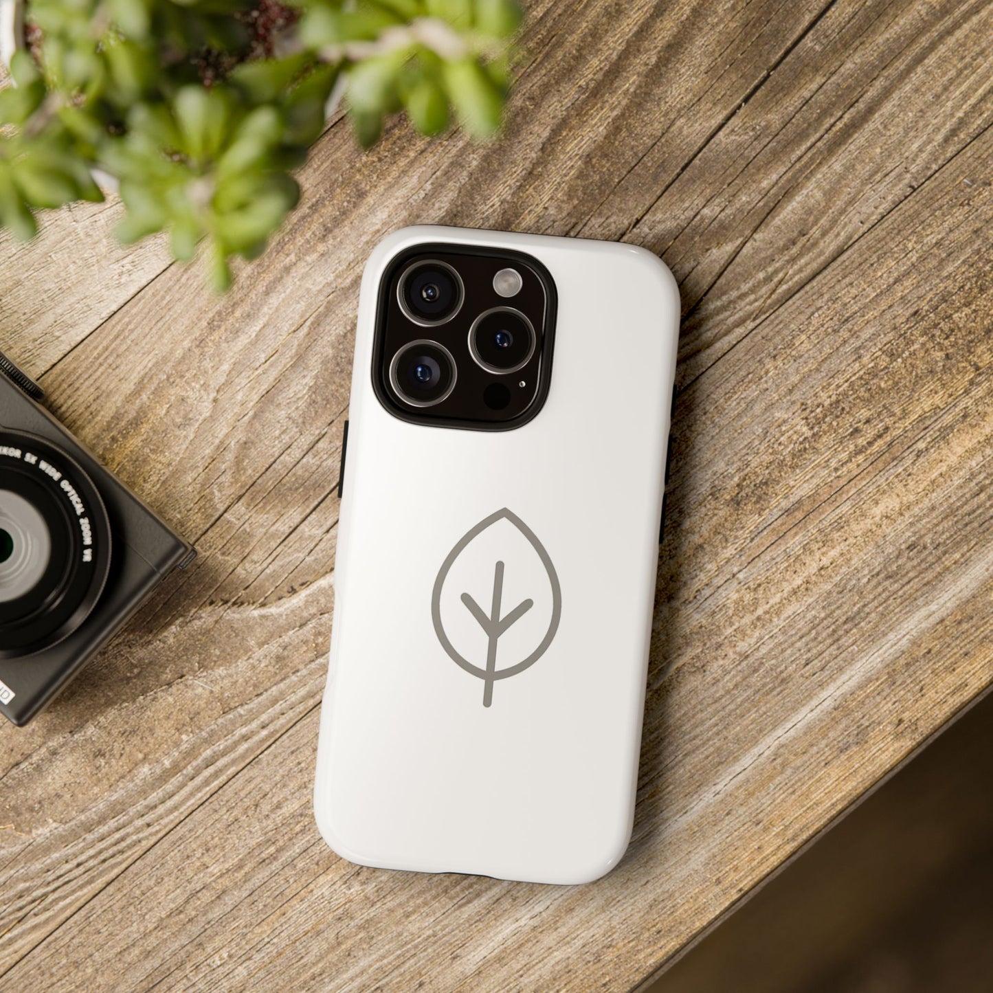 Eco-Friendly Tough Phone Case, Nature Design, Green Leaf, Unique Gift for Phone Lovers, Plant Lover Accessories
