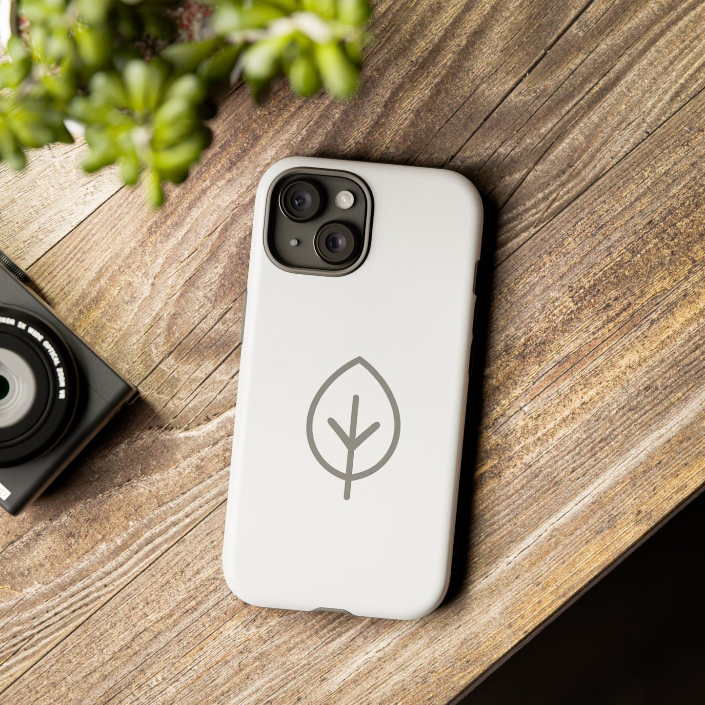 Eco-Friendly Tough Phone Case, Nature Design, Green Leaf, Unique Gift for Phone Lovers, Plant Lover Accessories