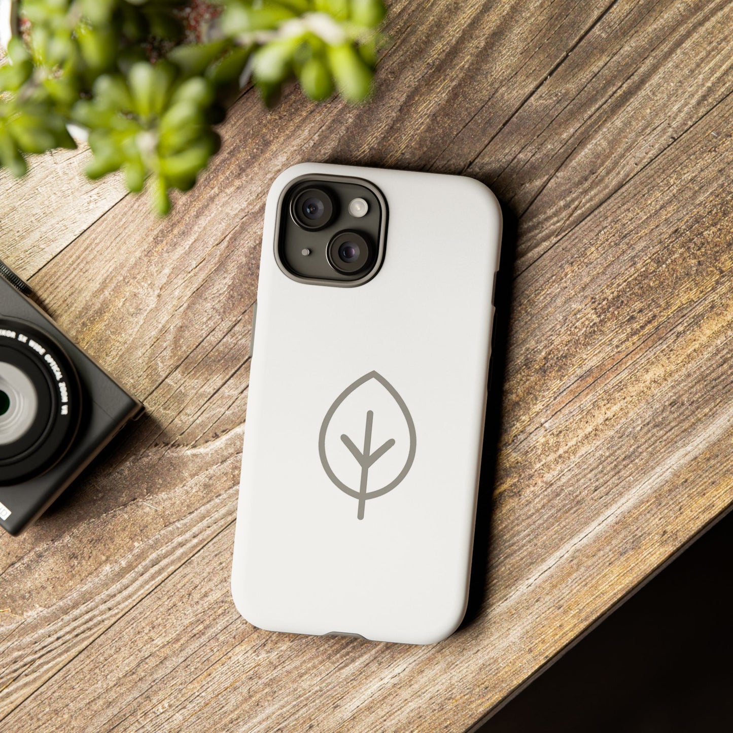 Eco-Friendly Tough Phone Case, Nature Design, Green Leaf, Unique Gift for Phone Lovers, Plant Lover Accessories