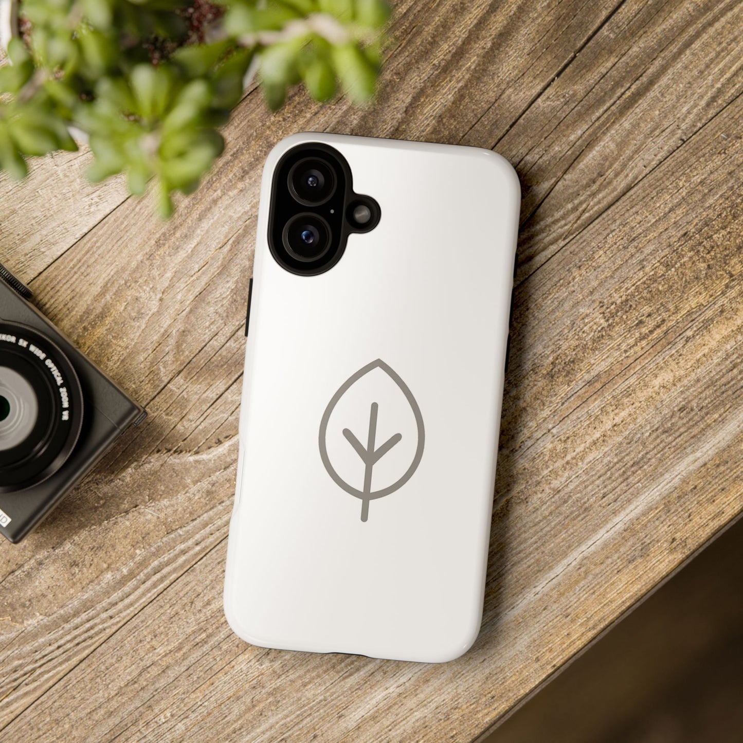 Eco-Friendly Tough Phone Case, Nature Design, Green Leaf, Unique Gift for Phone Lovers, Plant Lover Accessories