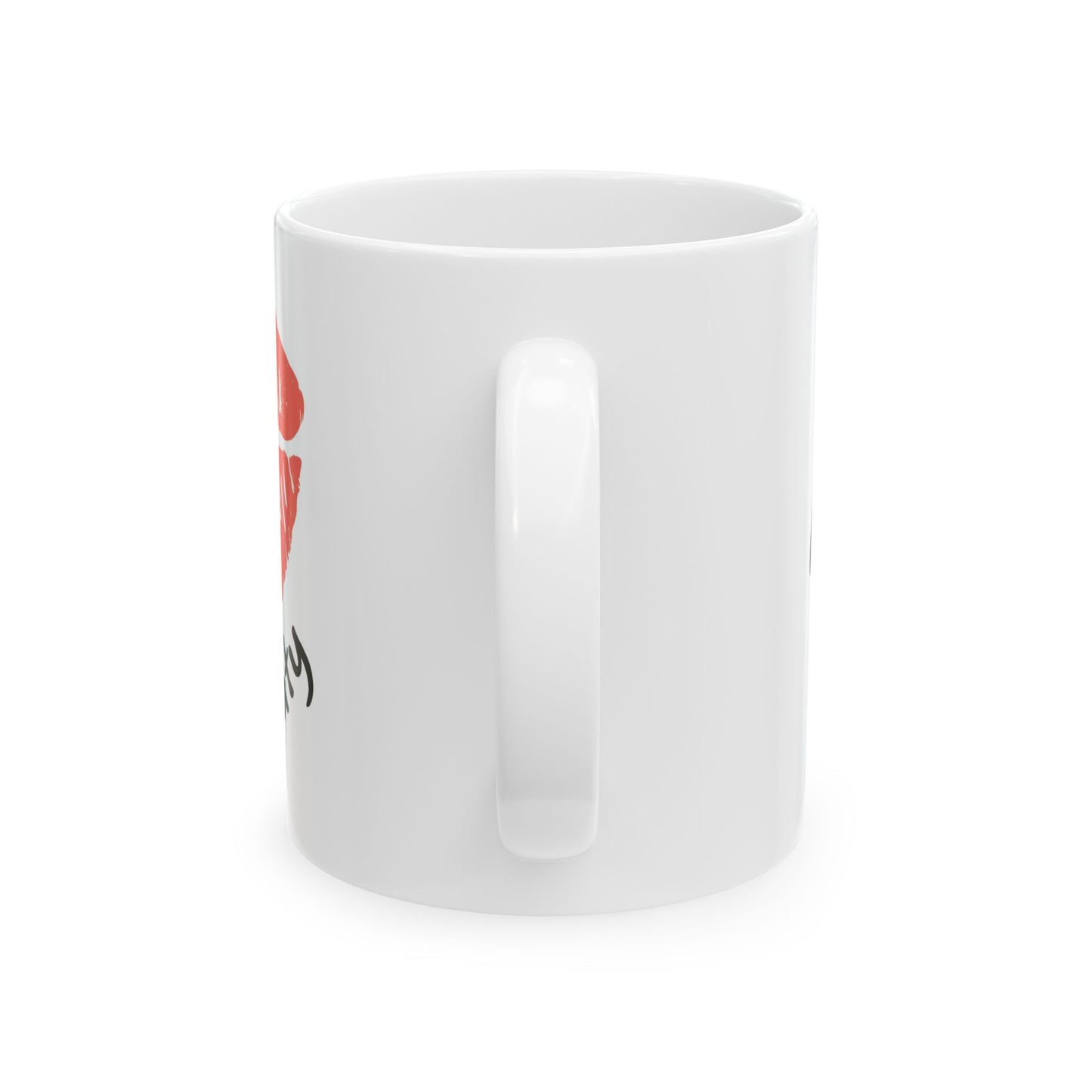 Romantic Kiss Ceramic Mug - Perfect for Valentine's Day, Gifts for Her, Coffee Lovers, Customizable, Home Decor