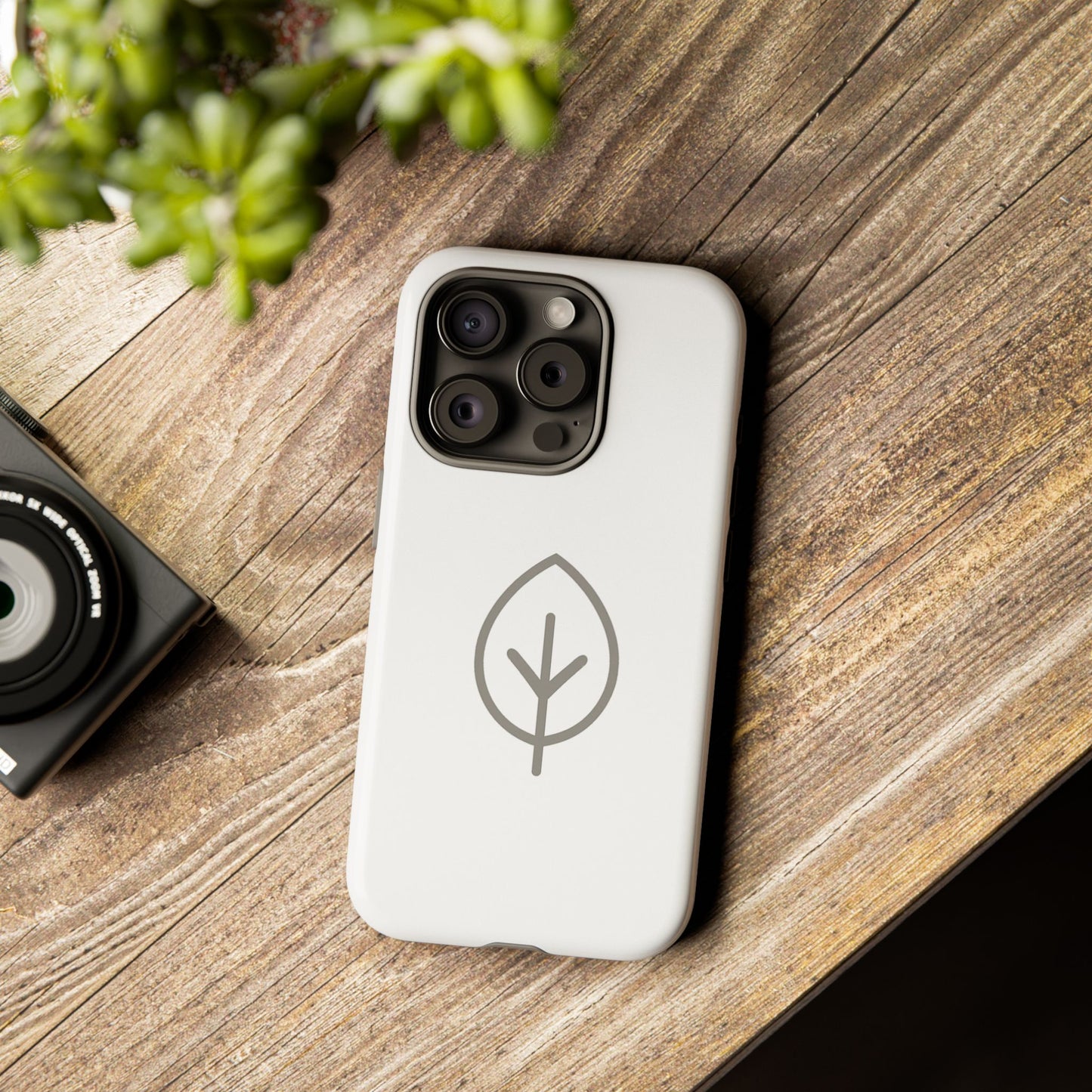 Eco-Friendly Tough Phone Case, Nature Design, Green Leaf, Unique Gift for Phone Lovers, Plant Lover Accessories