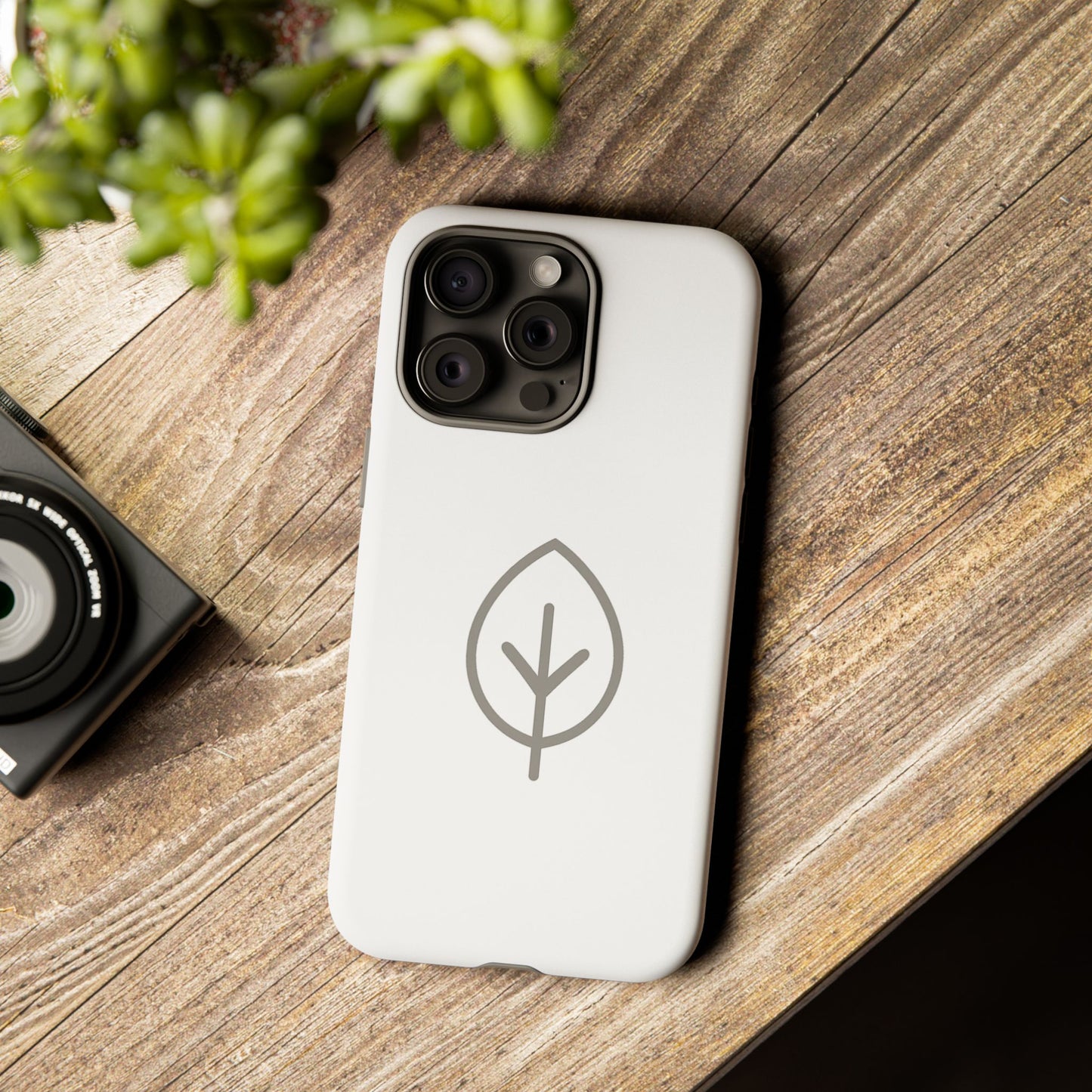 Eco-Friendly Tough Phone Case, Nature Design, Green Leaf, Unique Gift for Phone Lovers, Plant Lover Accessories