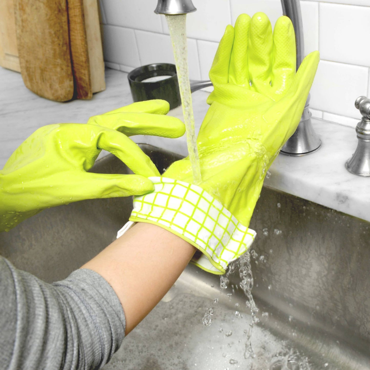 Splash Patrol Natural Latex Cleaning Gloves