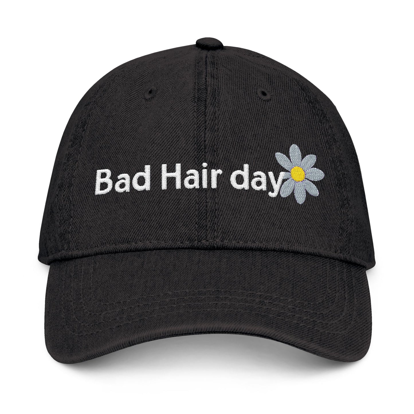 Bad Hair Day Denim Hat | Stylish Embroidered Cap for Casual Outings, Gift for Friends, Summer Accessory, Everyday Wear, Trendy Fashion