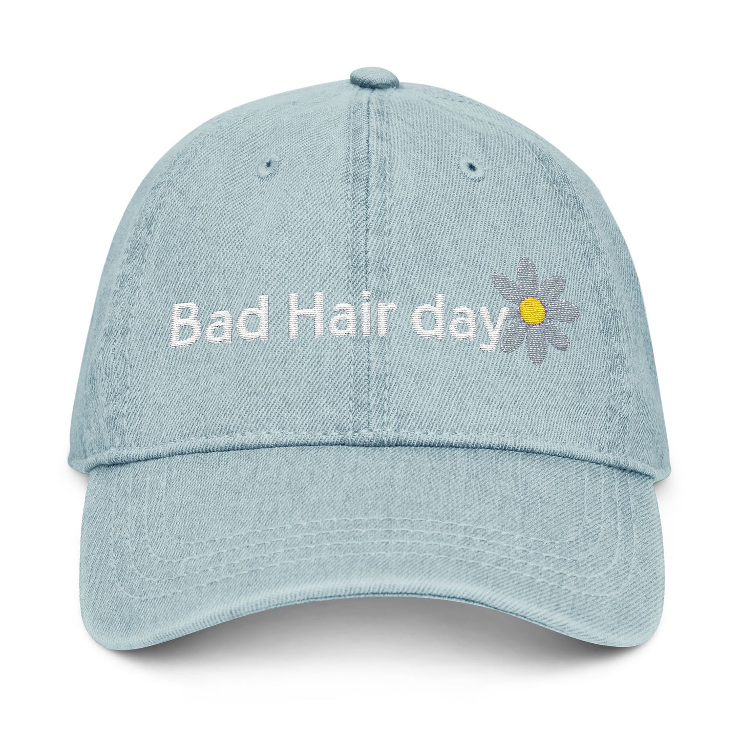 Bad Hair Day Denim Hat | Stylish Embroidered Cap for Casual Outings, Gift for Friends, Summer Accessory, Everyday Wear, Trendy Fashion