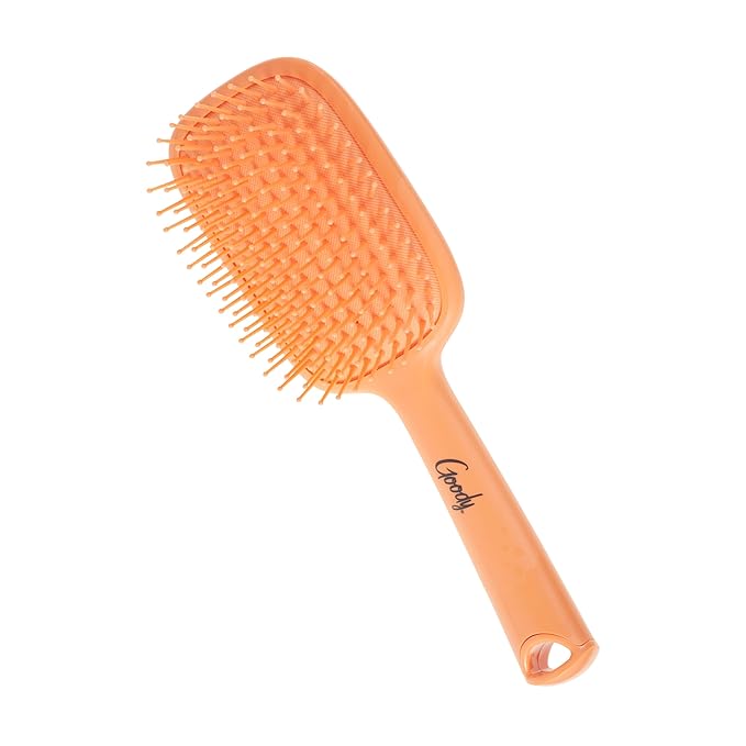 Goody Style Boost Paddle Brush, Detangler with Flexible Bristles, Tackle Tangles, Knots, Reduce Frizz, For Thick Hair, Coral