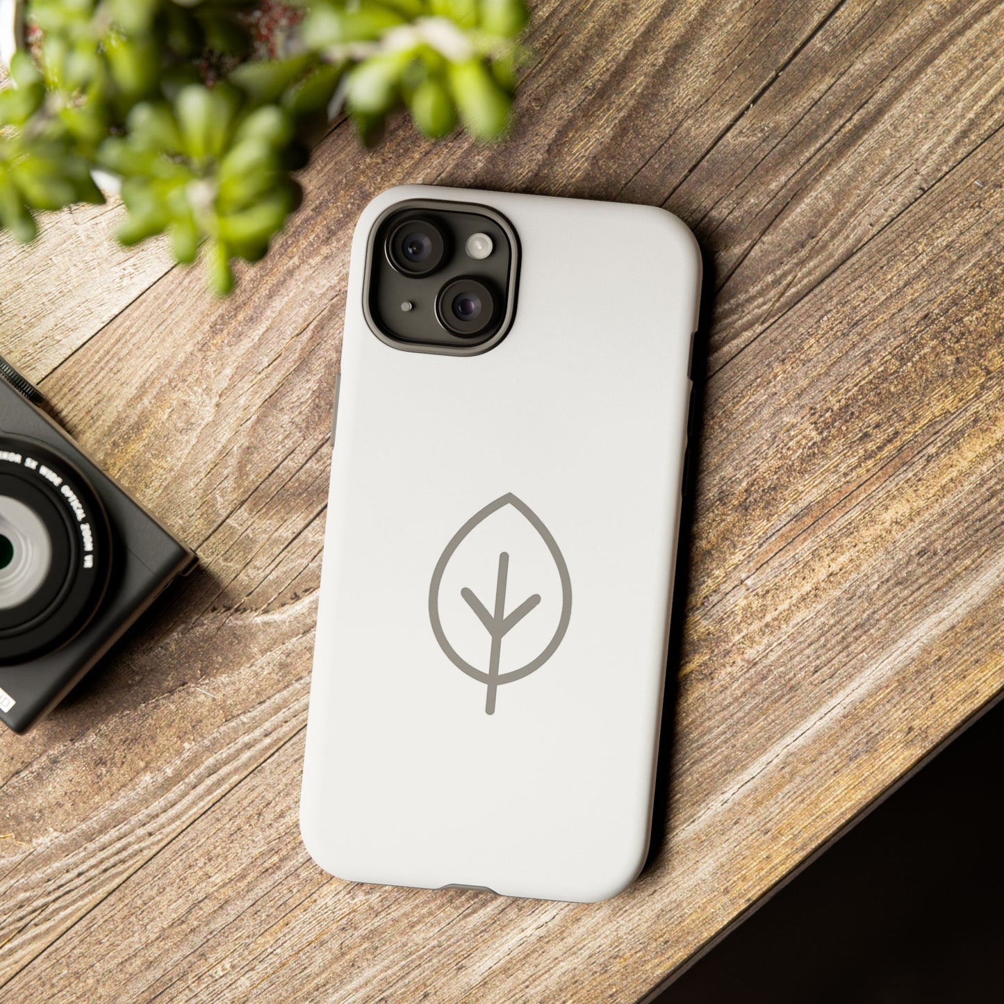 Eco-Friendly Tough Phone Case, Nature Design, Green Leaf, Unique Gift for Phone Lovers, Plant Lover Accessories