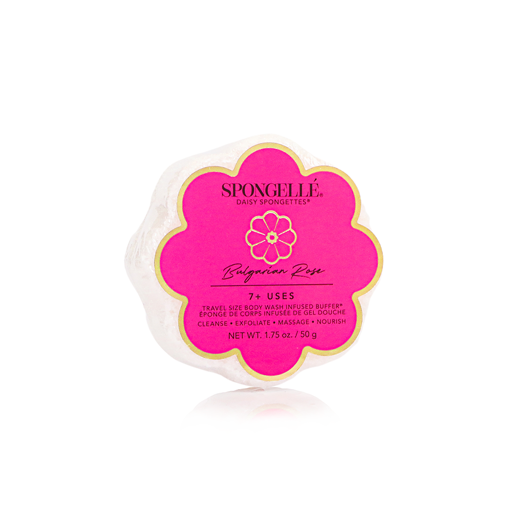 Bulgarian Rose Daisy Spongette | Soap Sponge | Soap Buffer