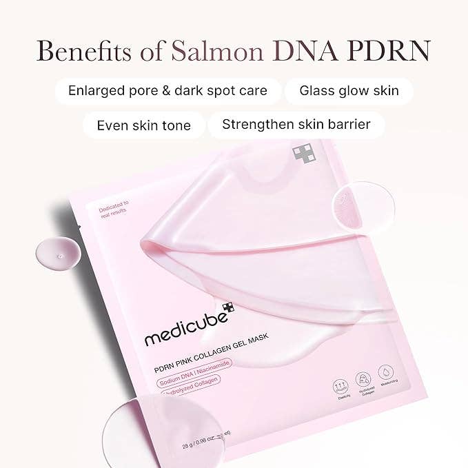 Medicube Salmon DNA PDRN pink collagen jelly gel mask x 4