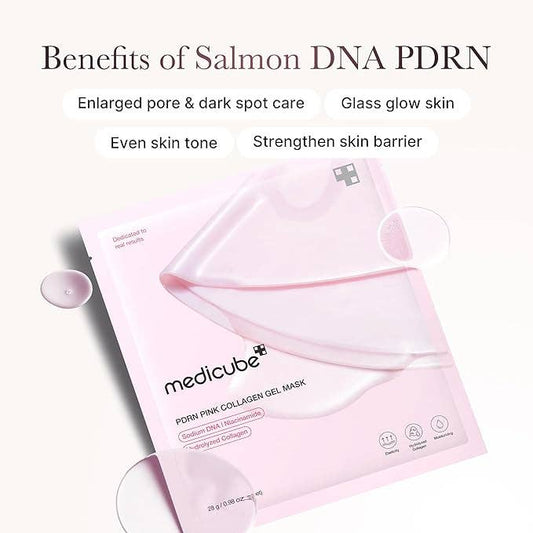 Medicube Salmon DNA PDRN pink collagen jelly gel mask x 4