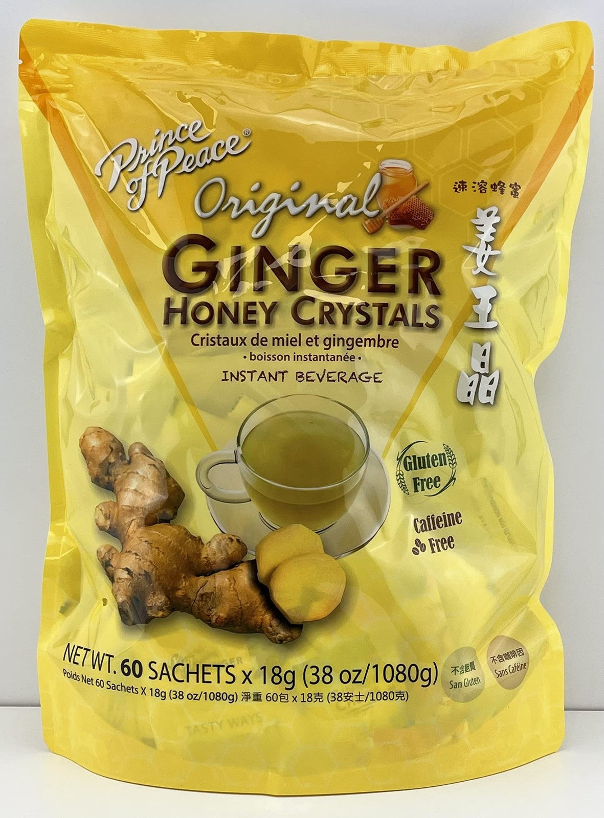 Prince of Peace Instant Ginger Honey  Crystals (30ct)