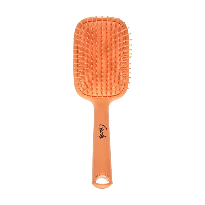 Goody Style Boost Paddle Brush, Detangler with Flexible Bristles, Tackle Tangles, Knots, Reduce Frizz, For Thick Hair, Coral