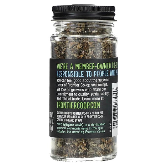 Frontier Co-op Organic Sweet Basil — Leaf Flakes, 0.56 oz (16 g)