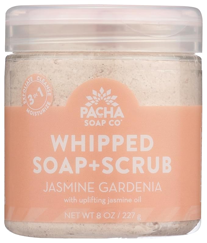 Pacha Soap Jasmine Gardenia Whipped Soap, 8 Oz