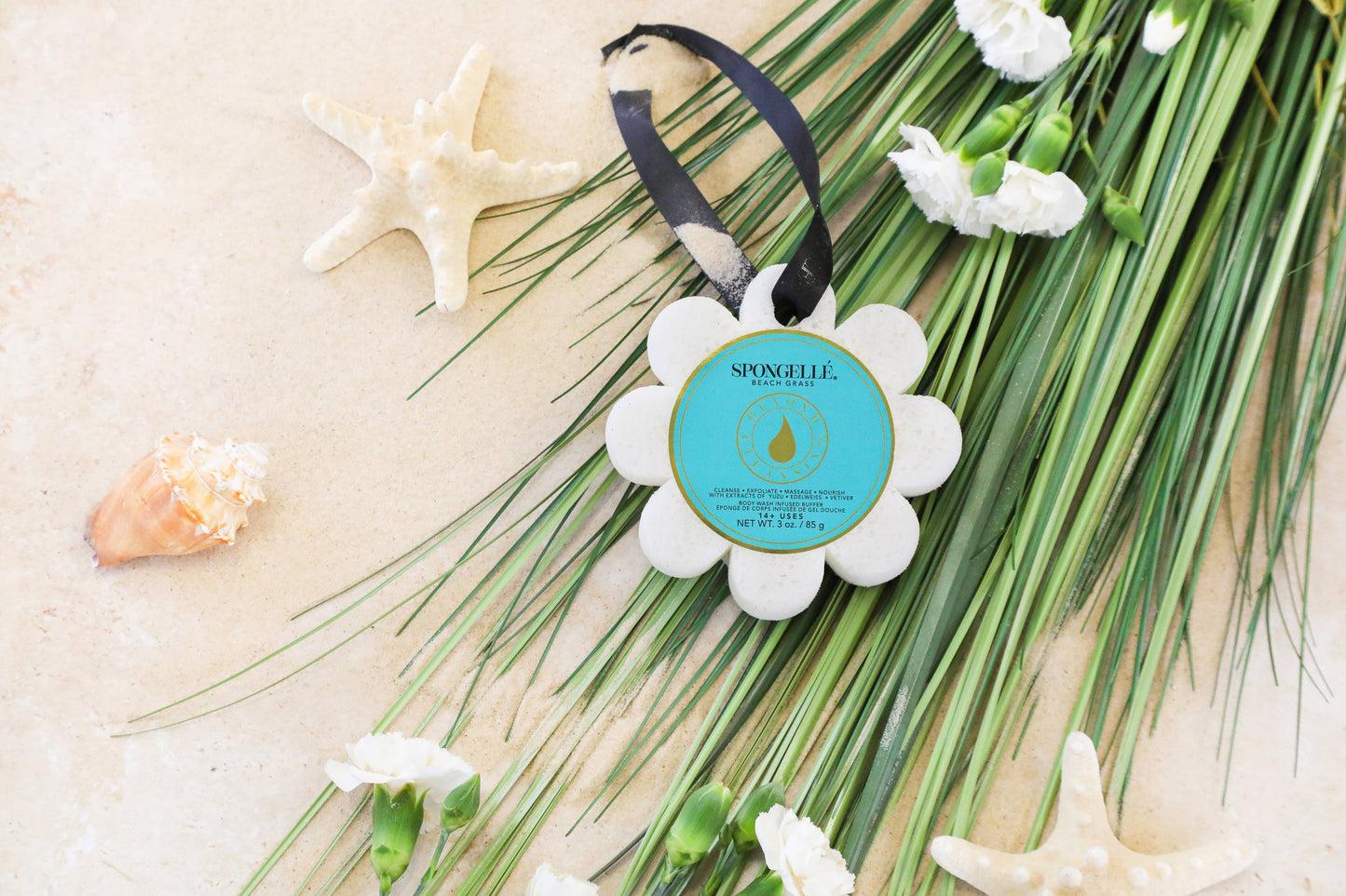 Beach Grass Wild Flower | Soap Sponge | Soap Loofah | Vegan 