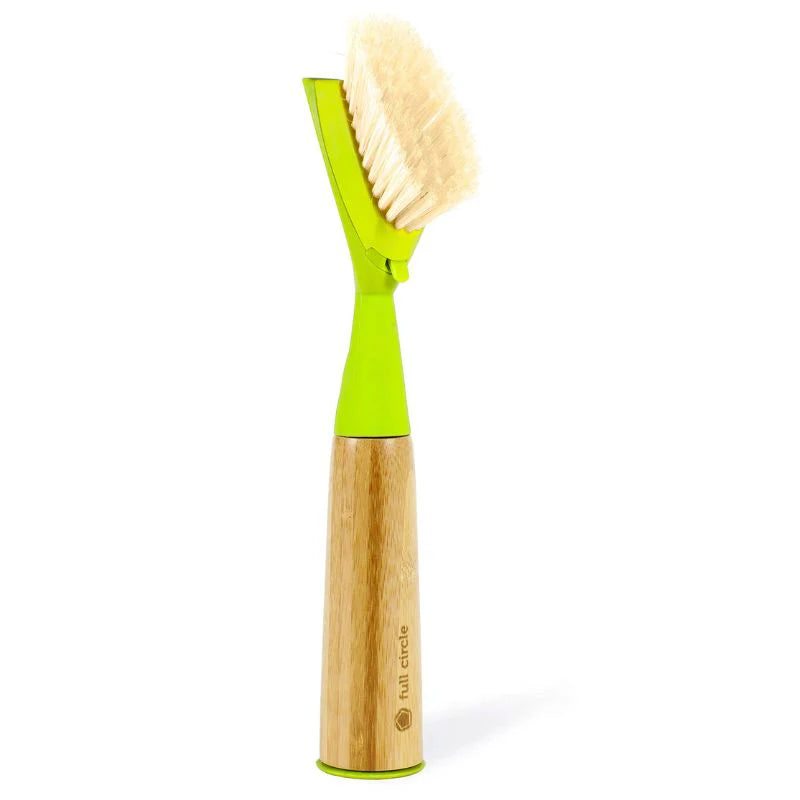 Full Circle Suds Up Soap‑Dispensing Dish Brush – Green