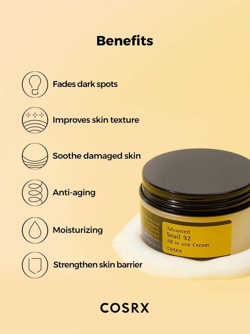 [COSRX] ADVANCED SNAIL 92 ALL IN ONE CREAM 100G