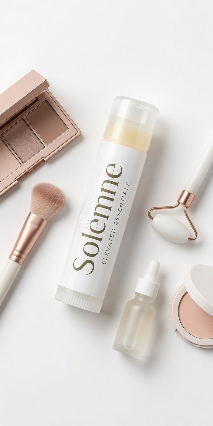 SOLĒMNE Lip Balm with Olive Oil, Beeswax, Calendula and Vitamin E